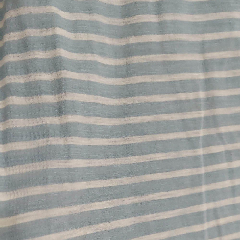 We The Free Sky Blue and Cream Striped Top - Picture 5 of 5